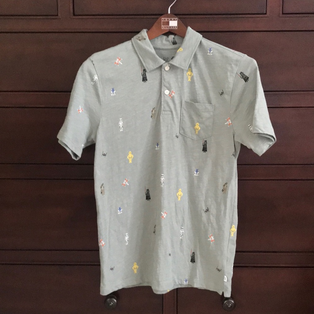 Gap Star Wars short sleeve collared top boys XXL